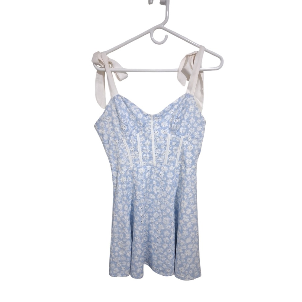 Y2k Storia Whimsical Babydoll Milkmaid Womens sz Medium Corset Graduation Dress - Picture 7 of 10